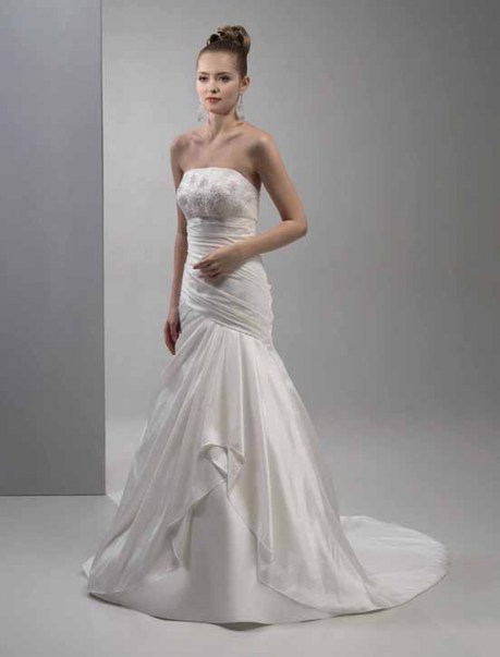 Vanessa taffeta wedding dress front
